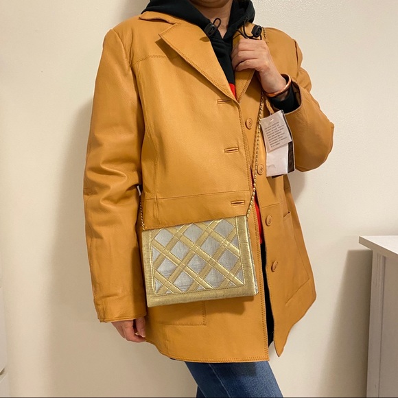 Real Leather Unisex Jacket/Blazer + Purse - Picture 1 of 7